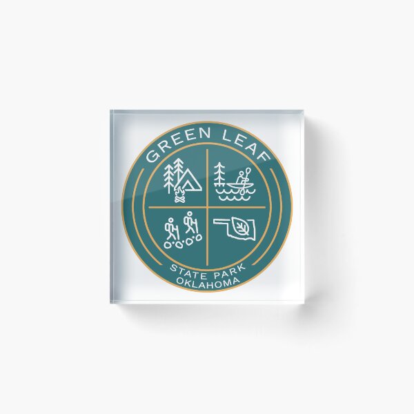 Item preview, Green Leaf State Park OK Heraldic Logo designed and sold by VanyaKar.