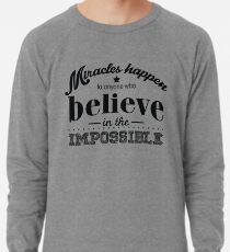 Redfool.com Miracles Happens Leichter Pullover