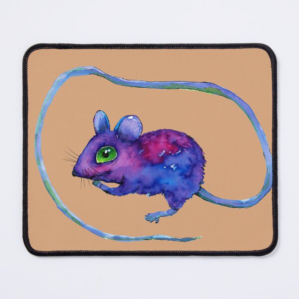 Item preview,  Purple mouse watercolor drawing If rapunzel were a mouse designed and sold by Bwiselizzy.
