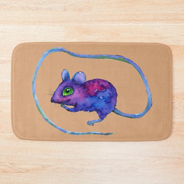 Item preview,  Purple mouse watercolor drawing If rapunzel were a mouse designed and sold by Bwiselizzy.