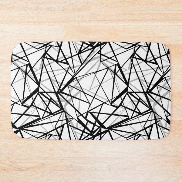 Item preview, Black and white abstract geometric pattern . designed and sold by fuzzyfox.