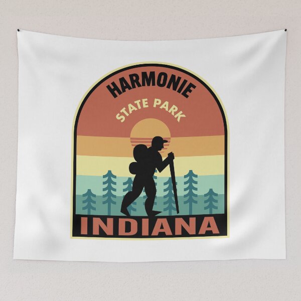 Item preview, Harmonie State Park Indiana Retro Hiking designed and sold by HalpinDesign.