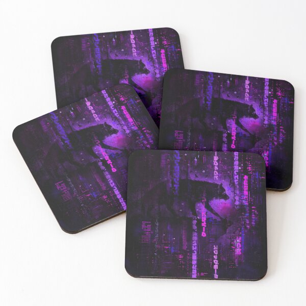 Item preview, Scifi Night Wolf - Cyberpunk Neon Tokyo Dreams designed and sold by Area31Studios.