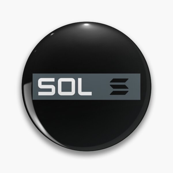 Item preview, Solana SOL Crypto Altcoin - Simple and Minimal Grey Design Version 2 designed and sold by CryptoMoods.
