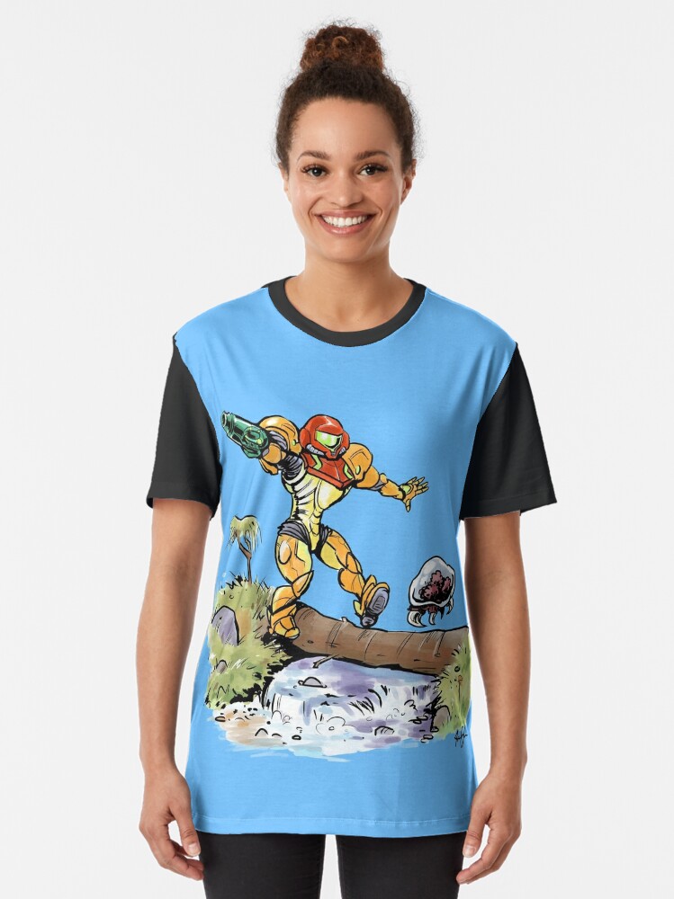 Samus And Metroid T Shirt By Daoustdraws Redbubble 