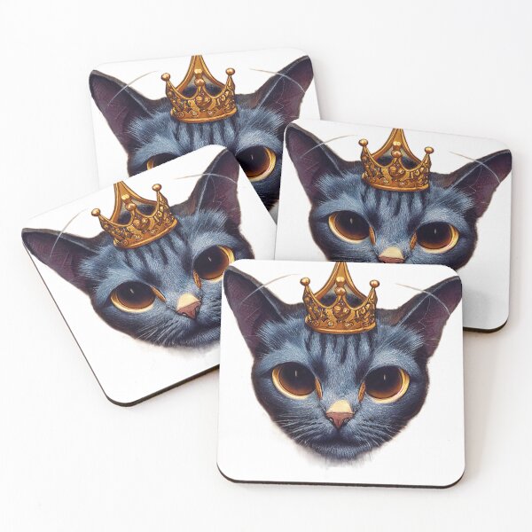 Item preview, Elegant Cat with a Crown Sticker designed and sold by TheCreativeFab.