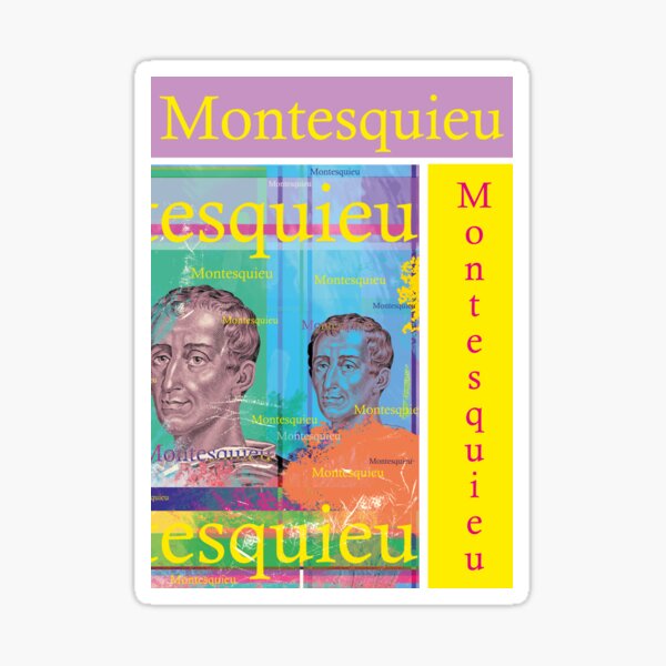 Item preview, Montesquieu portrait, French writer philosopher designed and sold by Mauswohn.