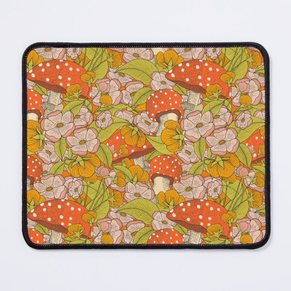 Item preview, Mushrooms & Flowers designed and sold by Claudia S. Design.