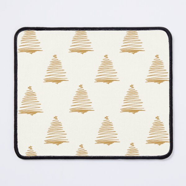 Item preview, Gold Christmas Trees with Cream Background designed and sold by LuxeHurricane.