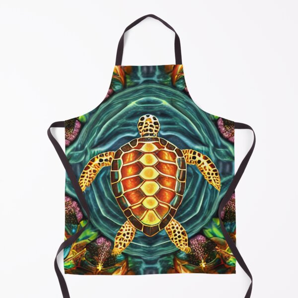 Item preview, Fractal Sea Turtle in Water designed and sold by HodlinHippie.