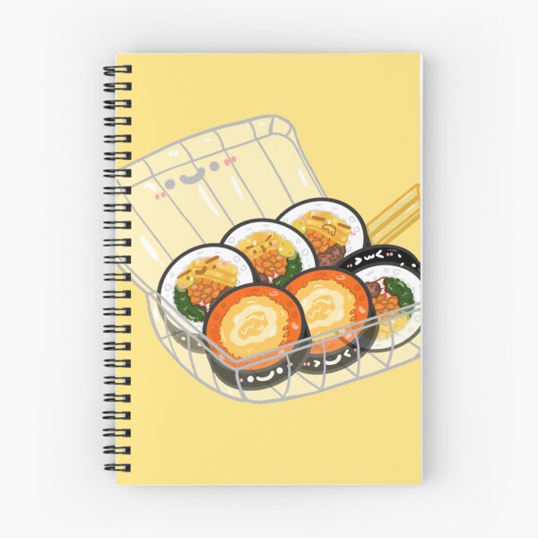 Item preview, Kawaii Korean street food cheese kimchi kimbap sticker designed and sold by Marie-c-doodles.
