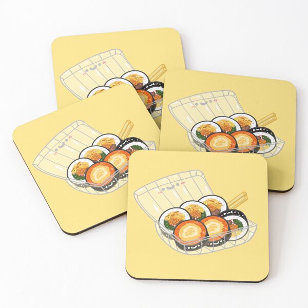 Item preview, Kawaii Korean street food cheese kimchi kimbap sticker designed and sold by Marie-c-doodles.
