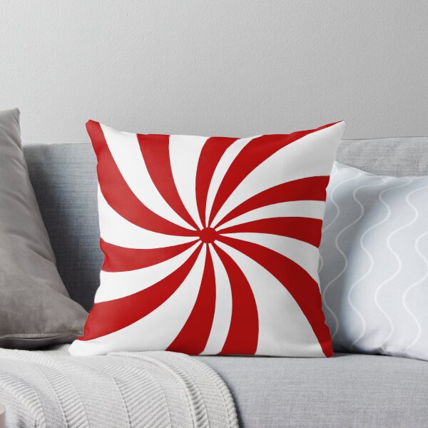 Item preview, ugliest 1980s Merry Xmas red white swirls Christmas Candy Cane  designed and sold by LEILA ART SPACE.