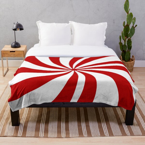 Item preview, ugliest 1980s Merry Xmas red white swirls Christmas Candy Cane  designed and sold by LEILA ART SPACE.