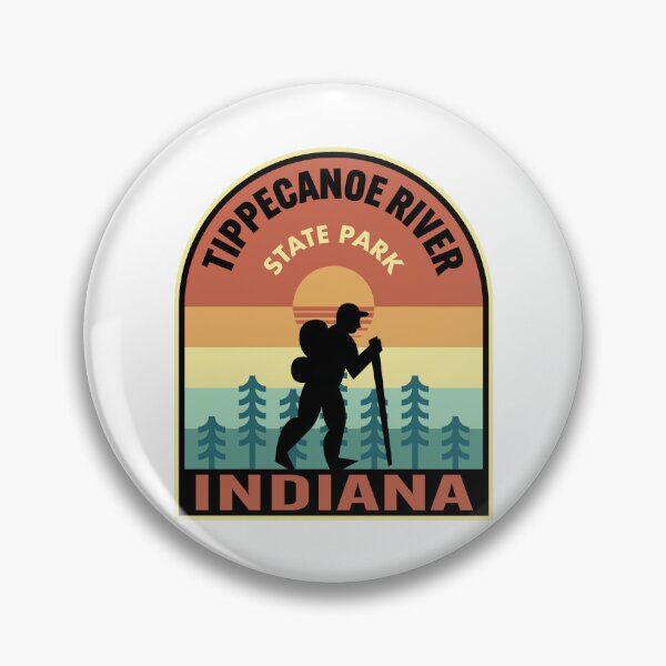 Item preview, Tippecanoe River State Park Indiana Retro Hiking designed and sold by HalpinDesign.