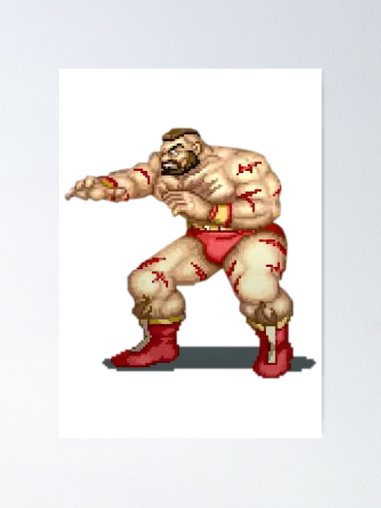 Zangief brings back some of his classic Street Fighter 2 win poses