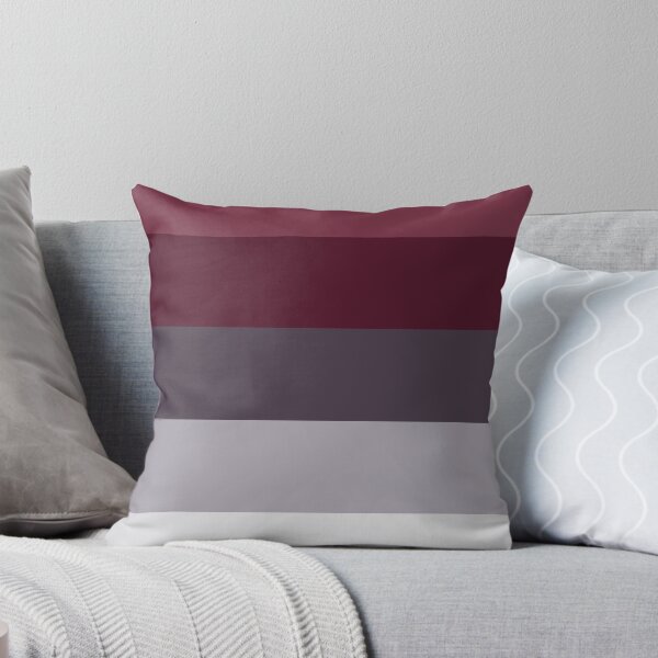 Item preview, Preppy Trendy Winter Colors Ombre Grey Burgundy red plum stripes designed and sold by LEILA ART SPACE.