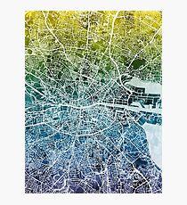Dublin Ireland City Map Photographic Print