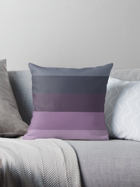 Item preview, preppy Girly Pattern Grey Salte Blue Ombre purple stripes  designed and sold by LEILA ART SPACE.