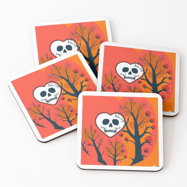 Item preview, Autumn mood with skull and crossbones heart designed and sold by cutenevil.