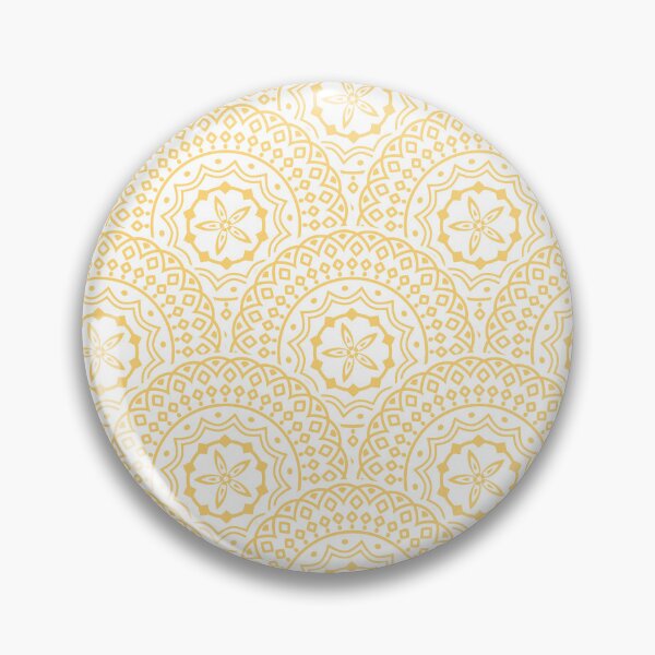 Item preview, Yellow mandala waves pattern designed and sold by BattaAnastasia.