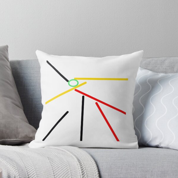 Item preview, BALANCE abstract MODERN design green, yellow, red, black ON white  designed and sold by ackelly4.