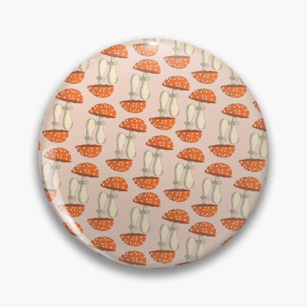 Item preview, Funny Mushrooms pink background designed and sold by Claudia S. Design.