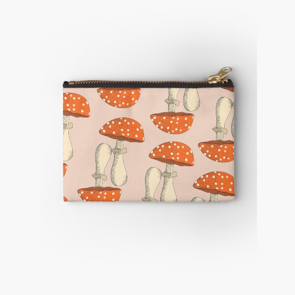 Item preview, Funny Mushrooms pink background designed and sold by Claudia S. Design.