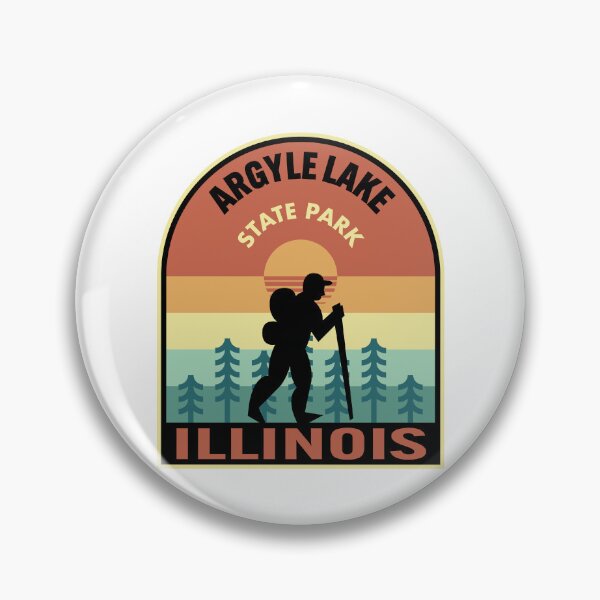 Item preview, Argyle Lake State Park Illinois Retro Hiking designed and sold by HalpinDesign.