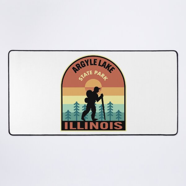 Item preview, Argyle Lake State Park Illinois Retro Hiking designed and sold by HalpinDesign.