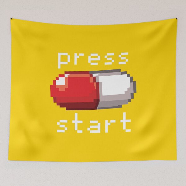 Item preview, Press Start Retro 8 Bit Gaming designed and sold by bennetthuskers.