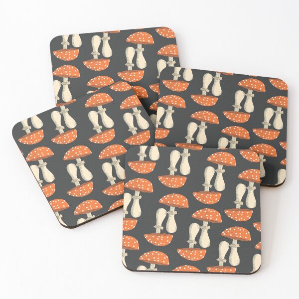 Item preview,  Funny Mushrooms dark background designed and sold by Claudia S. Design.