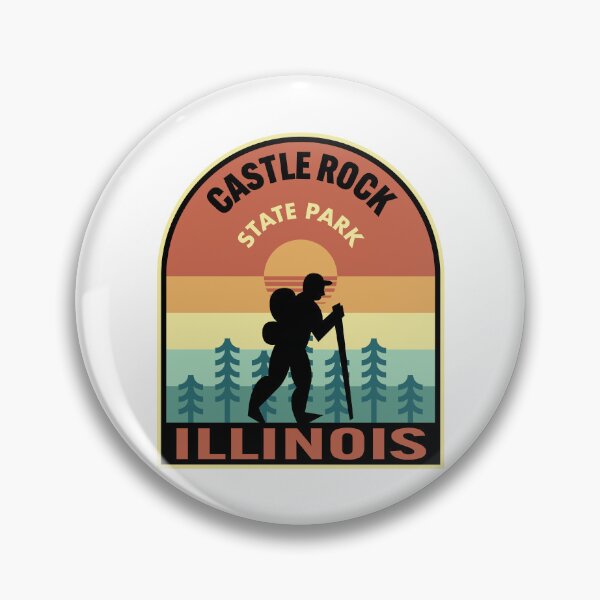 Item preview, Castle Rock State Park Illinois Retro Hiking designed and sold by HalpinDesign.