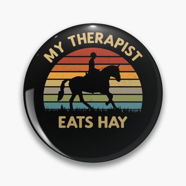 Item preview, My Therapist Eats Hay - Funny Horseback Retro Horse Lover Horse Rider Gift designed and sold by Style4You24.