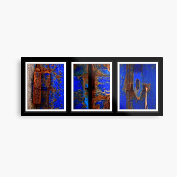 Moroccan Rust Triptych Metal Print
