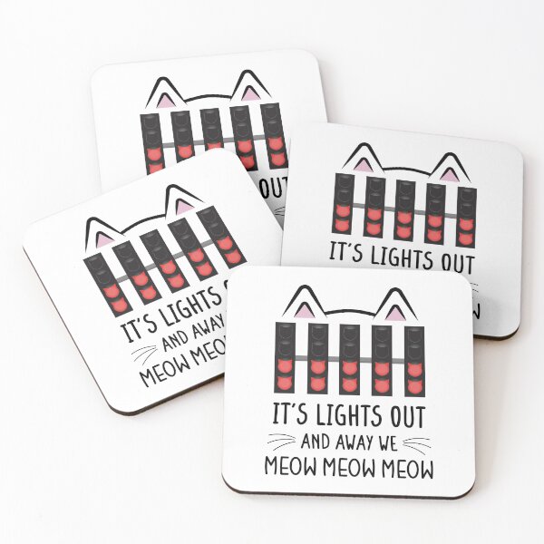 Item preview, It's Lights Out and Away We Meow Meow Meow | Funny Cat Racing Design designed and sold by FilipeFerreira.