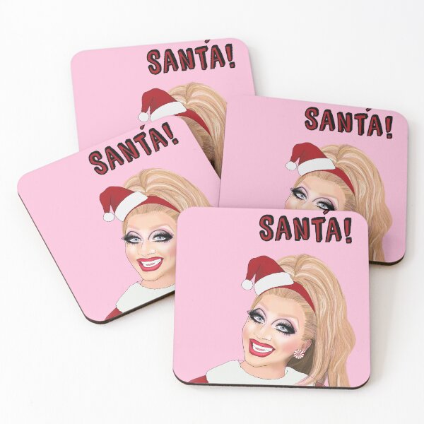 Item preview, “Not Today, Santa!" Bianca Del Rio Christmas Card Greeting Card designed and sold by Sweetie Darling  Design.