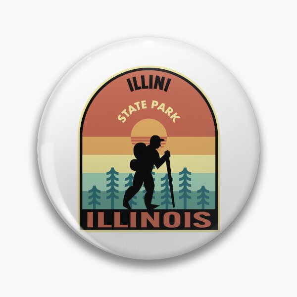 Item preview, Illini State Park Illinois Retro Hiking designed and sold by HalpinDesign.