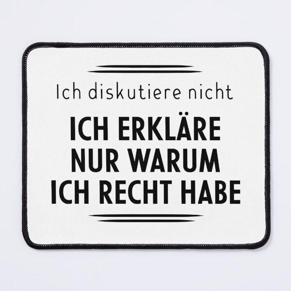Item preview, Ich diskutiere nicht - German joke designed and sold by cursotti.