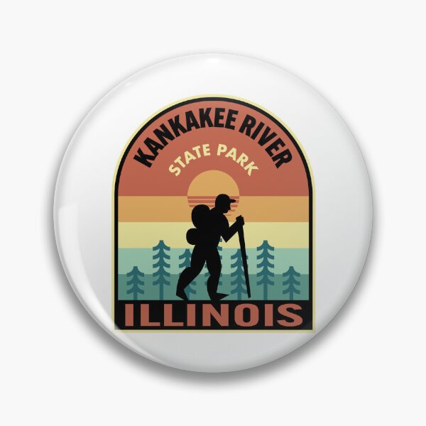 Item preview, Kankakee River State Park Illinois Retro Hiking designed and sold by HalpinDesign.