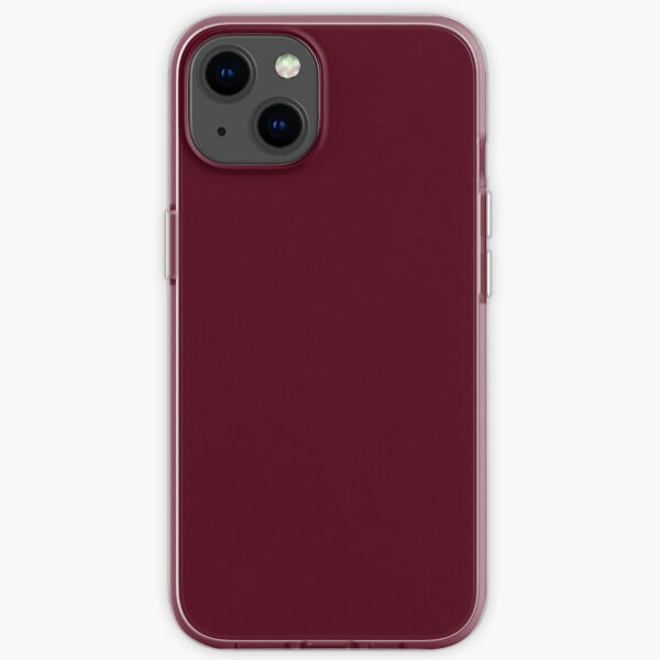 Elegant Gothic Solid Color Burgundy Red Plum iPhone Soft Case
