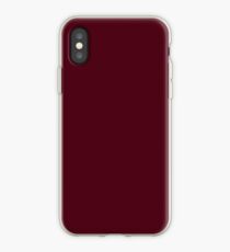 Elegante Gothic Solid Color Burgunder Rot Pflaume iPhone-Hülle & Cover