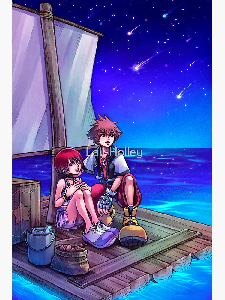 Sora and Kairi Kingdom Hearts 2 Hardcover Journal by Lali-Holley