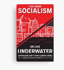 Live Under Socialism or Live Underwater Canvas Print