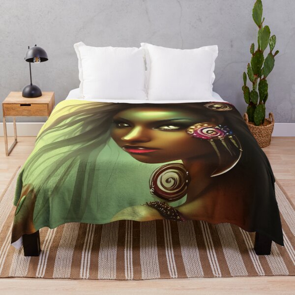 Item preview, Mystical ebony girl abstract designed and sold by Stratomi.
