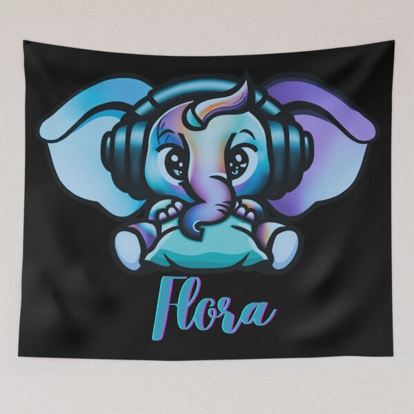 Item preview, Comfy Rainbow Elephant Flora designed and sold by mj200.