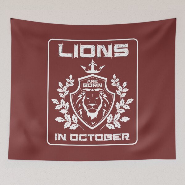 Item preview, Lions are Born in October designed and sold by Delpieroo.