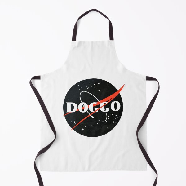 Item preview, Doggo, Nasa Inspired logo, quality logo Black Color with Grunge Texture, Guaranteed best gift for all dog lovers designed and sold by Galactic Fur Baby Federation.