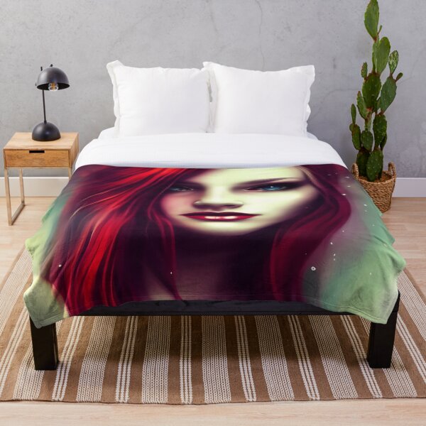 Item preview, Girl with red hair abstract designed and sold by Stratomi.
