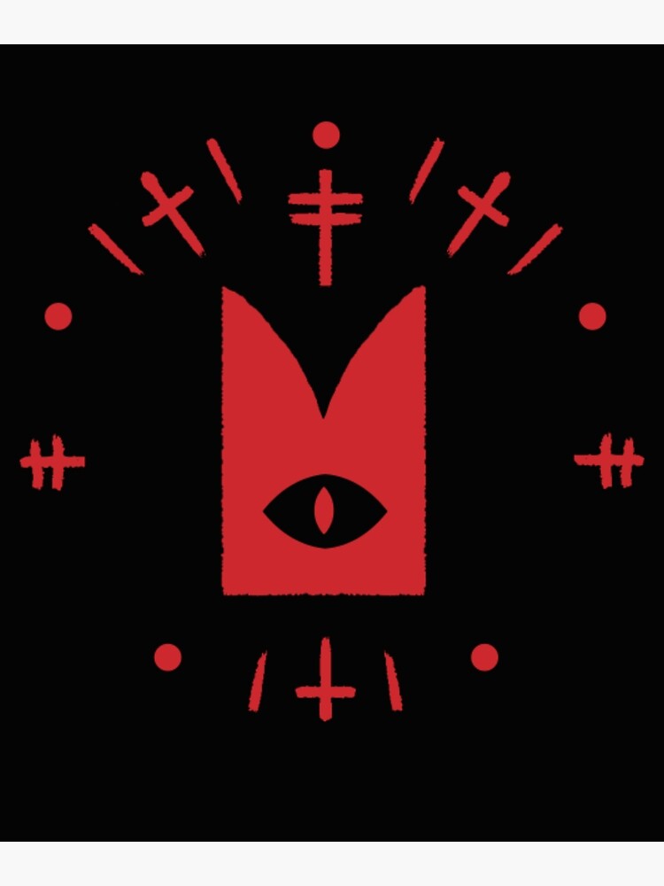 "cult of the lamb with logo" Poster for Sale by chocholou2023 Redbubble